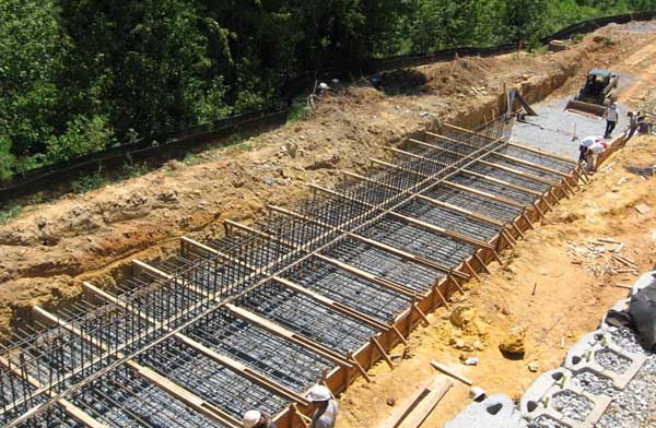 poured concrete wall, reeves and wagner, atlanta, north georgia, concrete wall